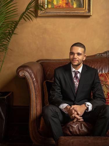 Collin Mays photo by Crain's Detroit Business featured in the magazine's 20 in their Twenties Award section in 2019